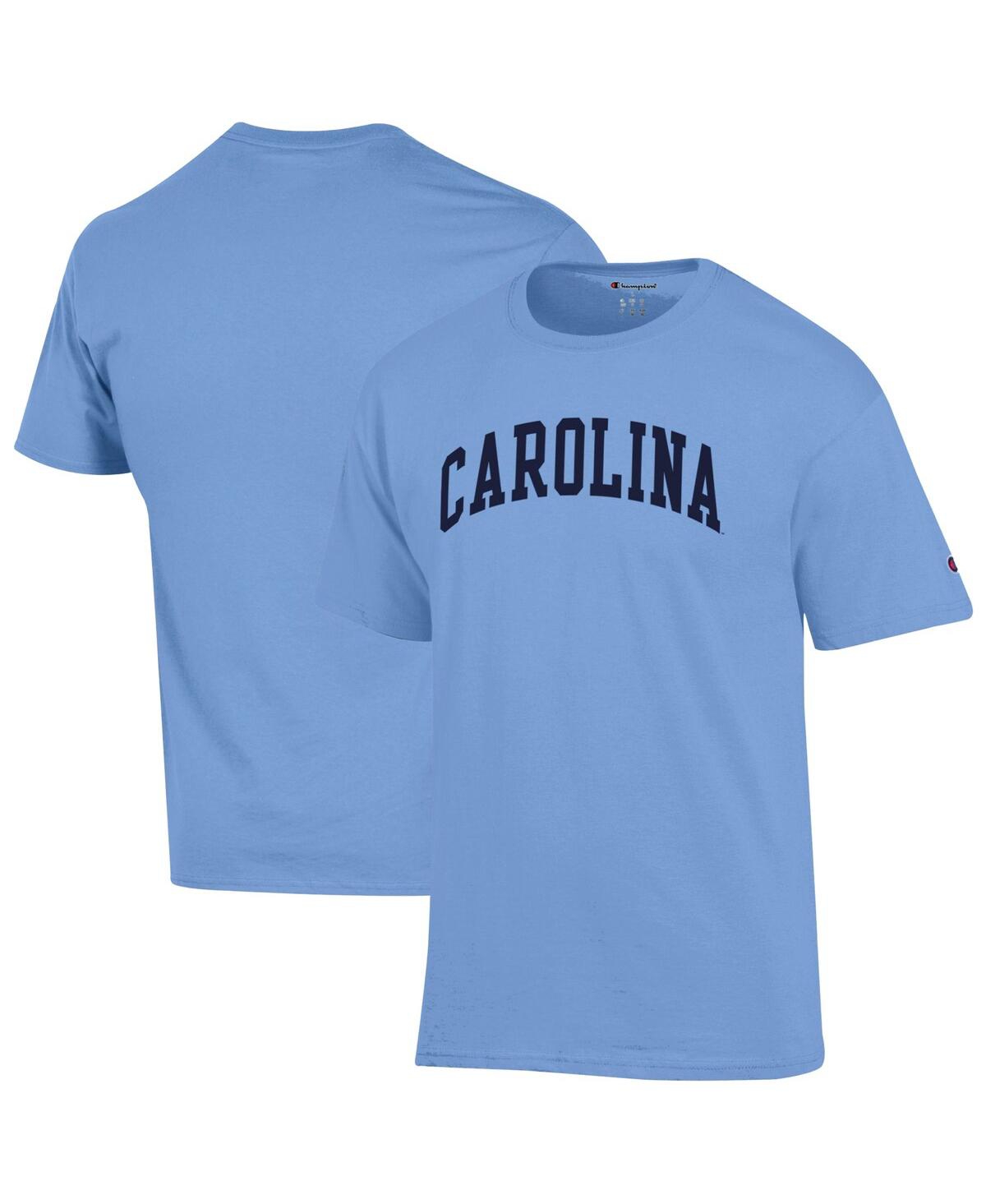 Men's Carolina Blue North Carolina Tar Heels Basic Arch Long Sleeve T-Shirt - Light Blue