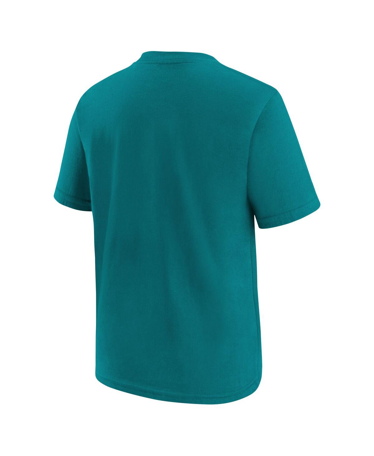 Nike Big Boys And Girls Teal Jacksonville Jaguars Primary Logo Legend T-shirt In Green