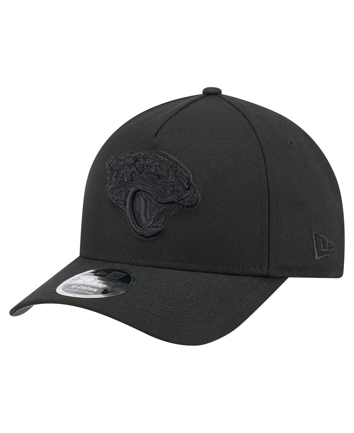 New Era Men's Black Jacksonville Jaguars Team Collection 9forty M-crown A-frame Adjustable Hat In Black