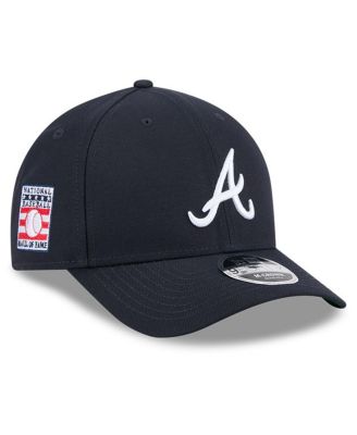 New Era - Men's Navy Atlanta Braves Baseball Hall of Fame 9FORTY M-Crown Adjustable Hat