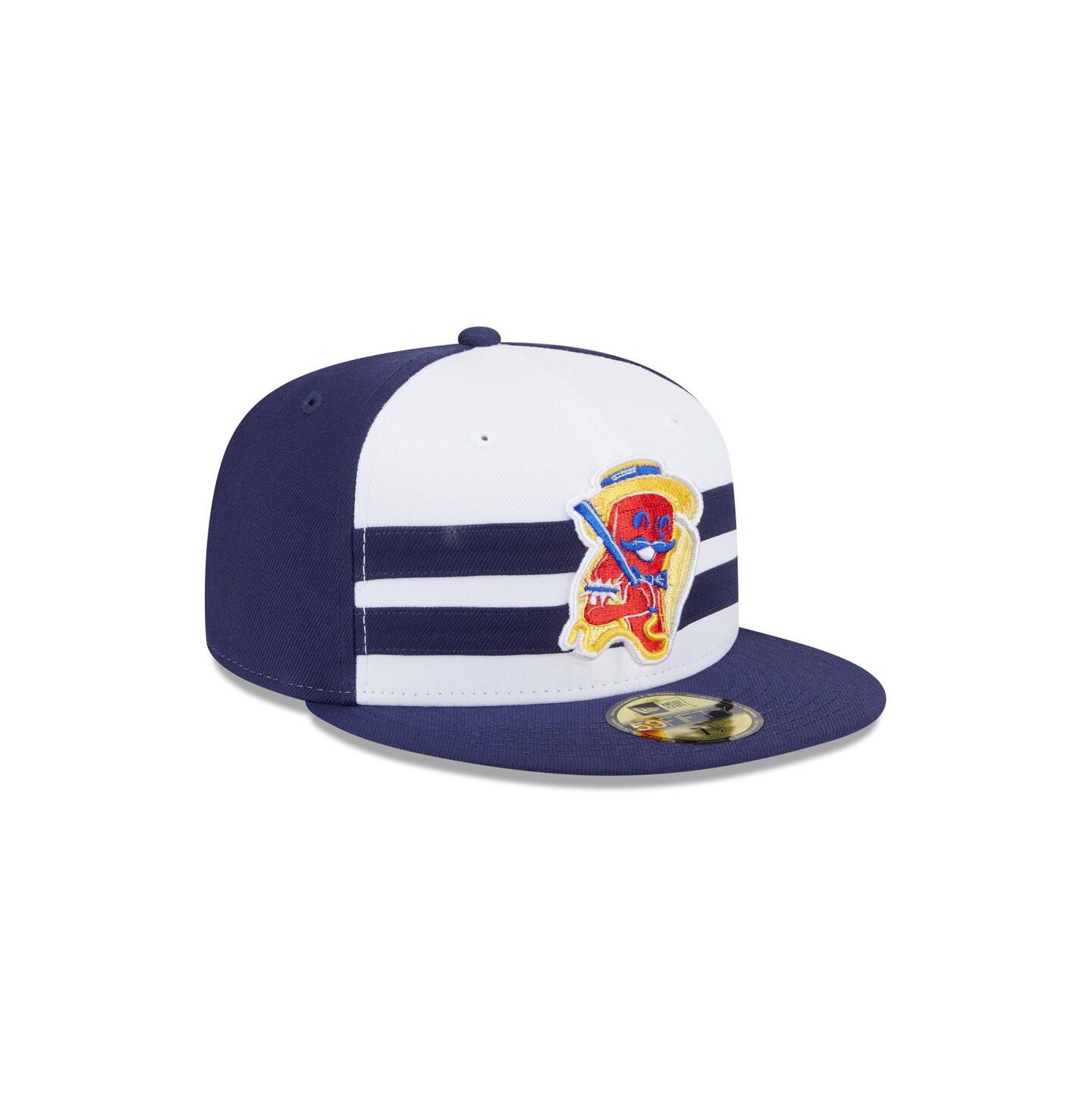 Мужская кепка New Era Navy Brooklyn Cyclones Theme Nights 59FIFTY Fitted Hat — фото 4