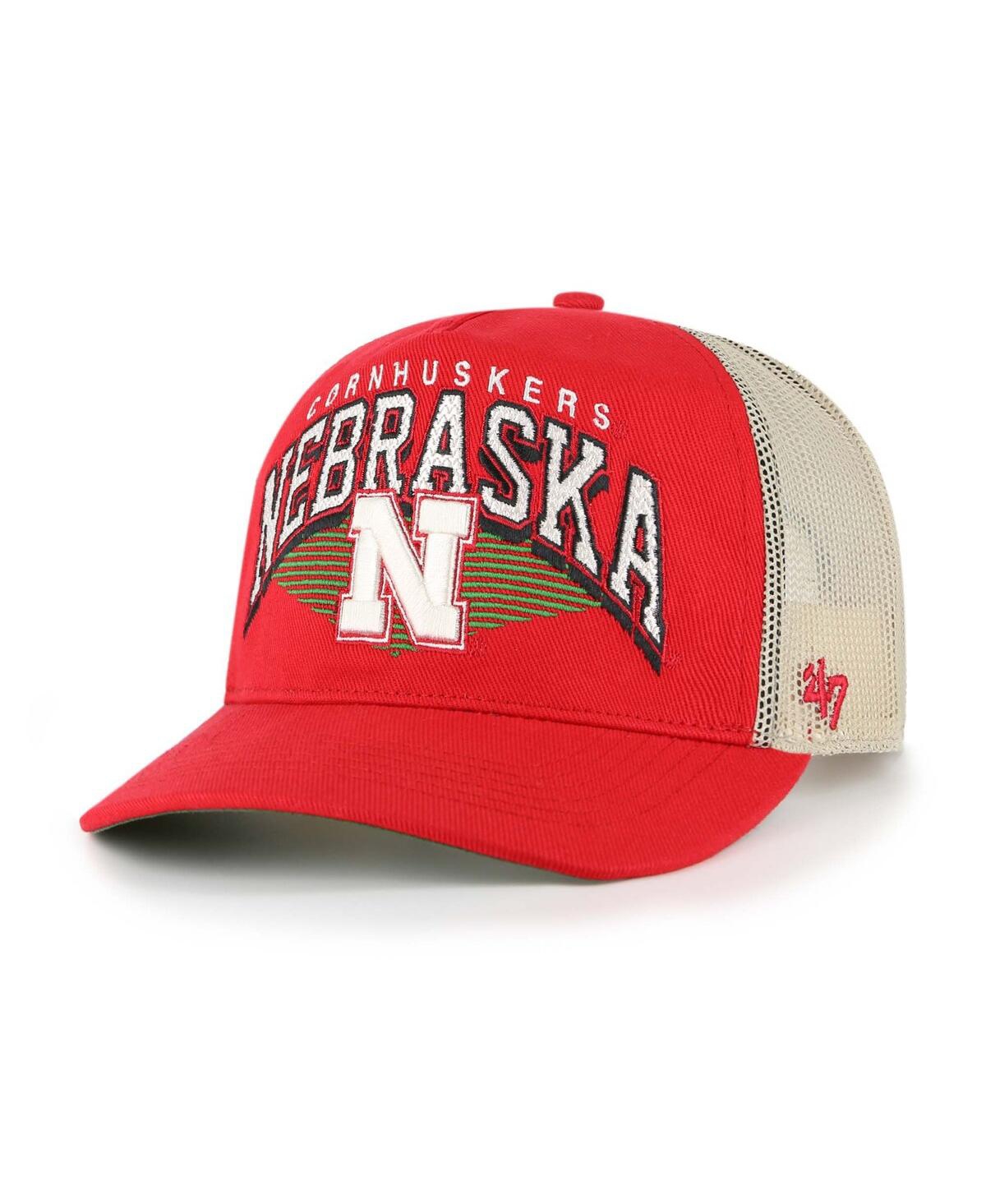 Men's Scarlet Nebraska Huskers Pomona Mesh Hitch Adjustable Trucker Hat - Scarlet