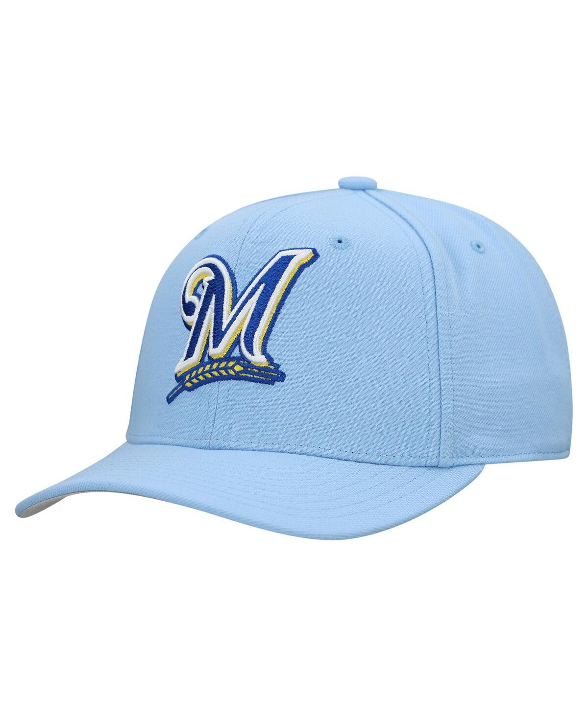 Men's and Women's Powder Blue Milwaukee Brewers Basic Coop Pro Adjustable Hat - Powder Blue