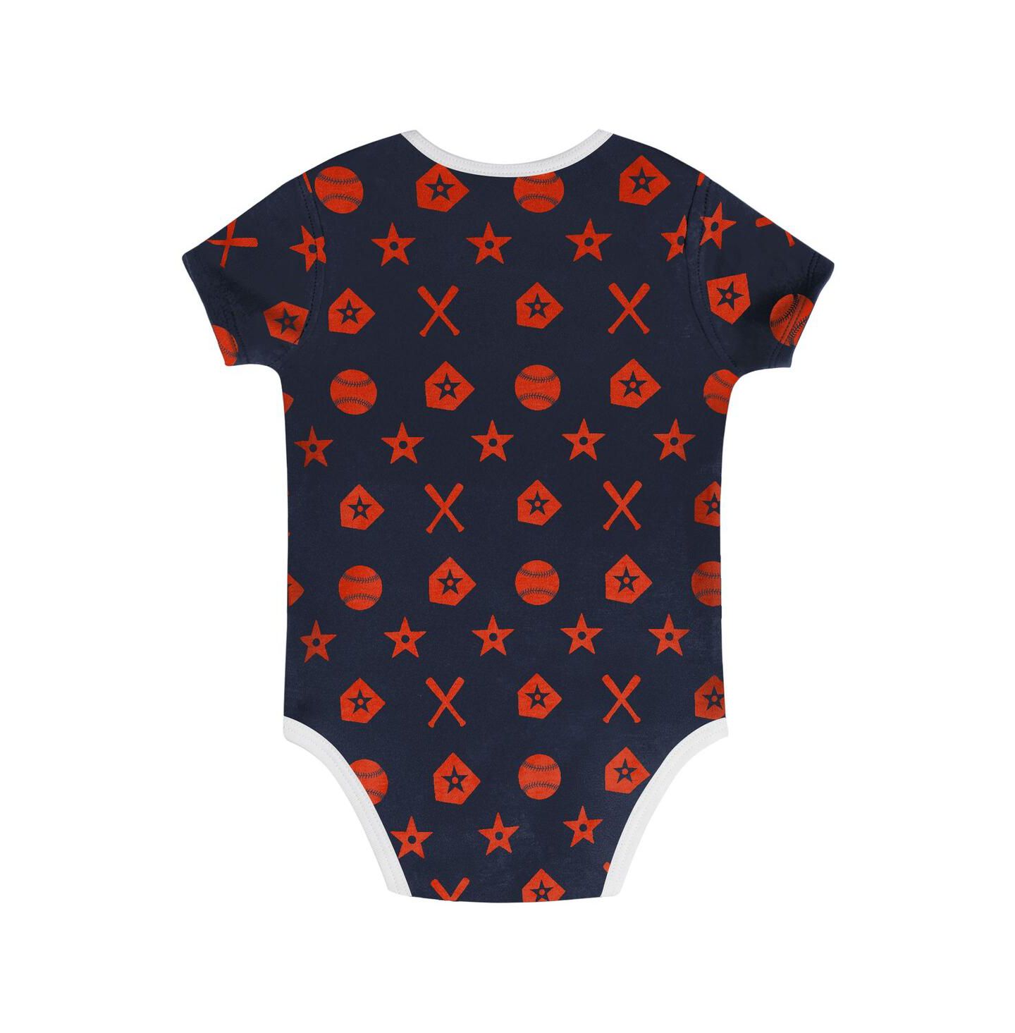 Outerstuff Baby Boys and Girls 2-Piece Navy Detroit Tigers On Deck Diaper Cover Set — фото 4