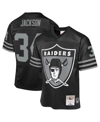 Mitchell & Ness - Big Boys and Girls&nbsp; Bo Jackson Black Las Vegas Raiders 1988 Throwback Fashion Jersey