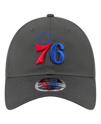 Men's Charcoal Philadelphia 76ers Active Ripstop 9TWENTY Adjustable Hat