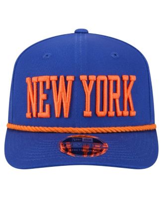Men's Blue New York Knicks Wordmark Rope 9SEVENTY Adjustable Hat
