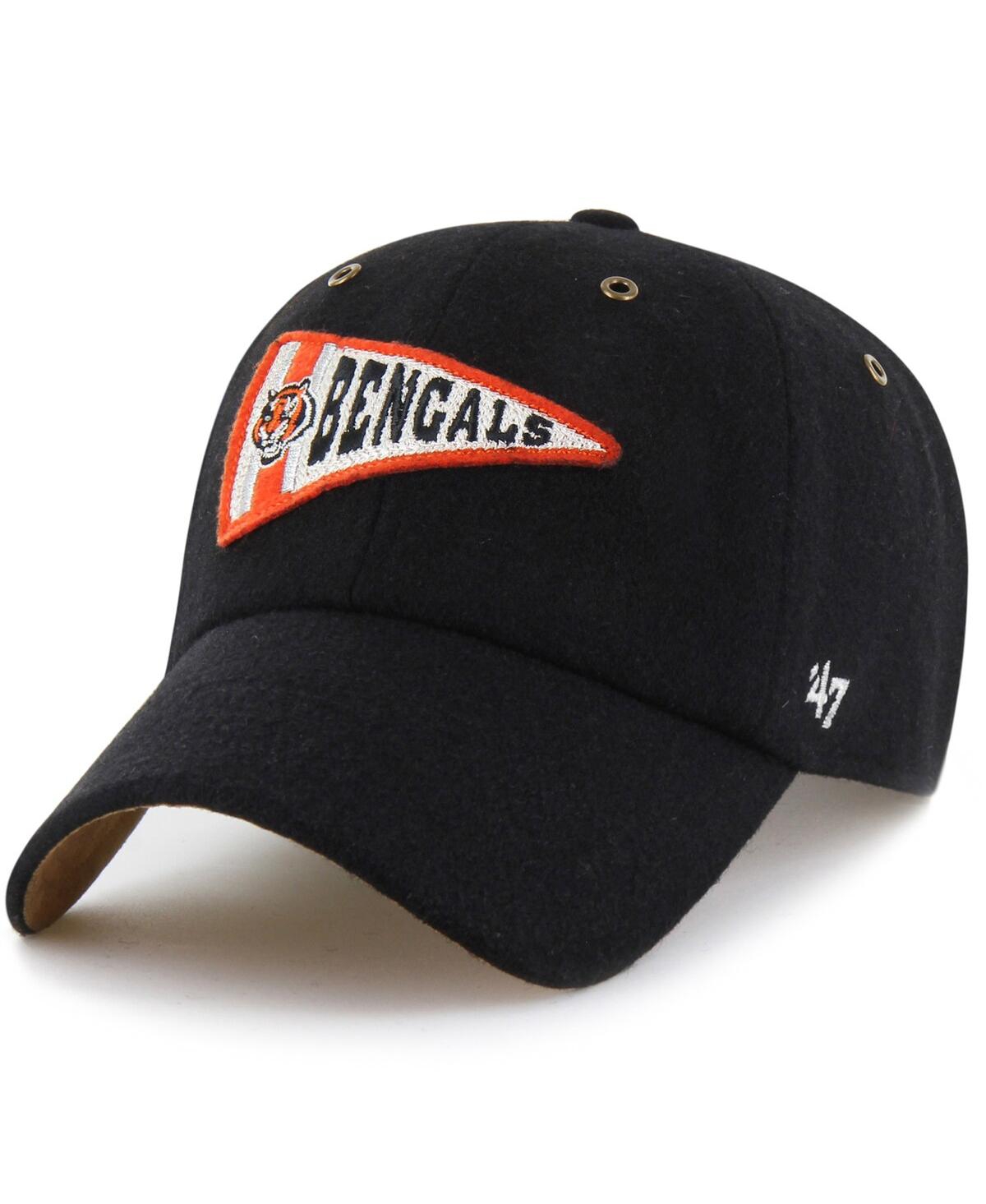X '47 Brand Men's and Women's Black Cincinnati Bengals Field Goal Clean Up Adjustable Hat - Black