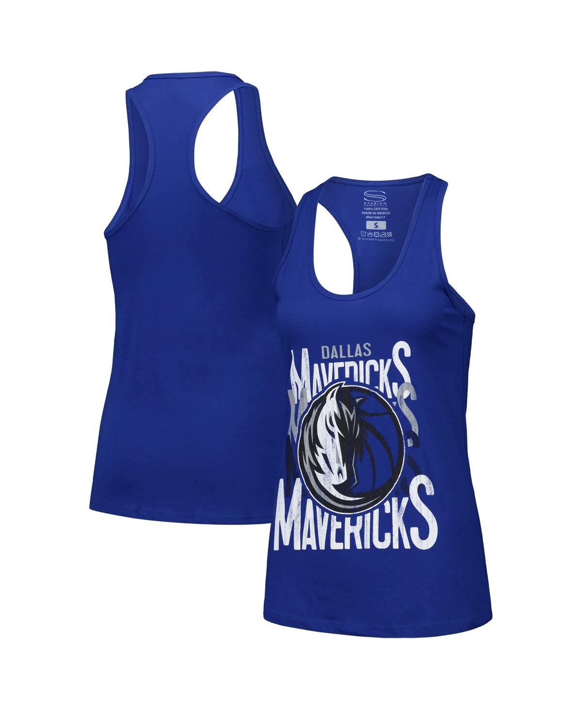 Women's Blue Dallas Mavericks Dedication Tank Top - Blue