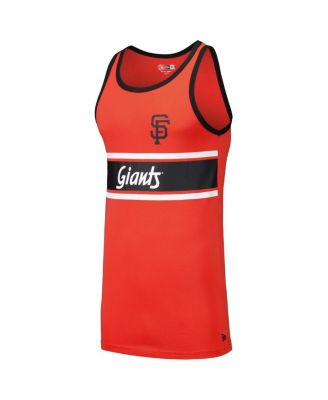Men's Orange San Francisco Giants Jersey Ringer Tank Top T-Shirt