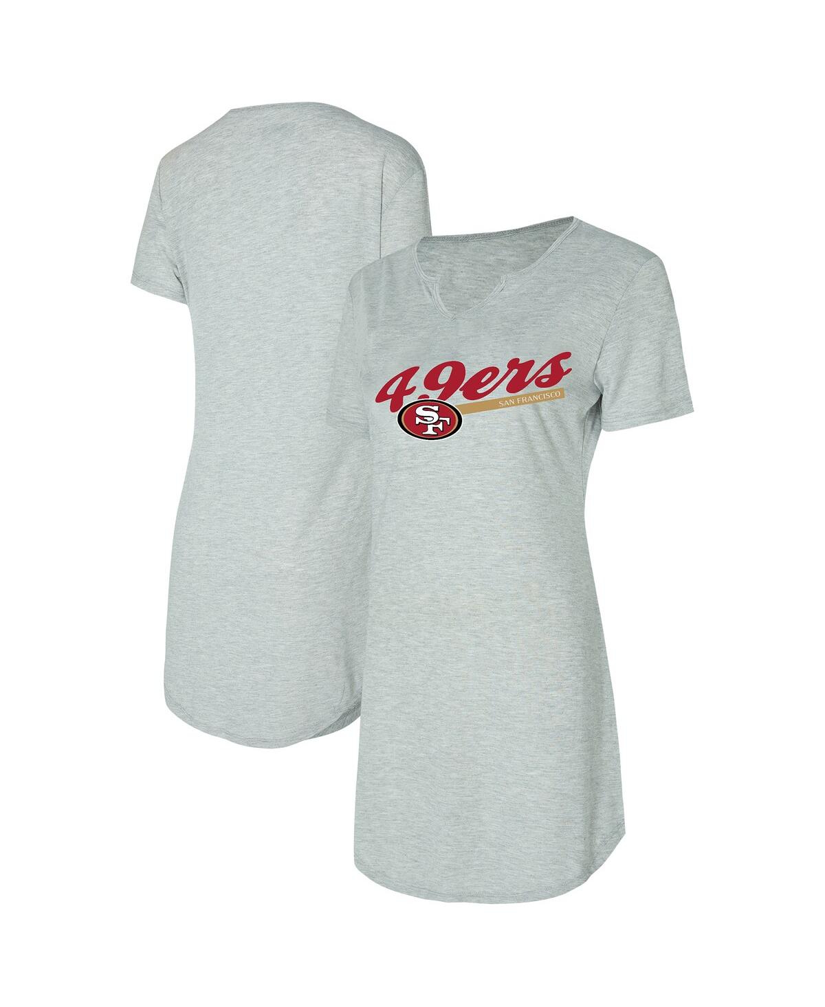 Concepts Sport Women's Gray San Francisco 49ers Petition Knit Nightshirt
