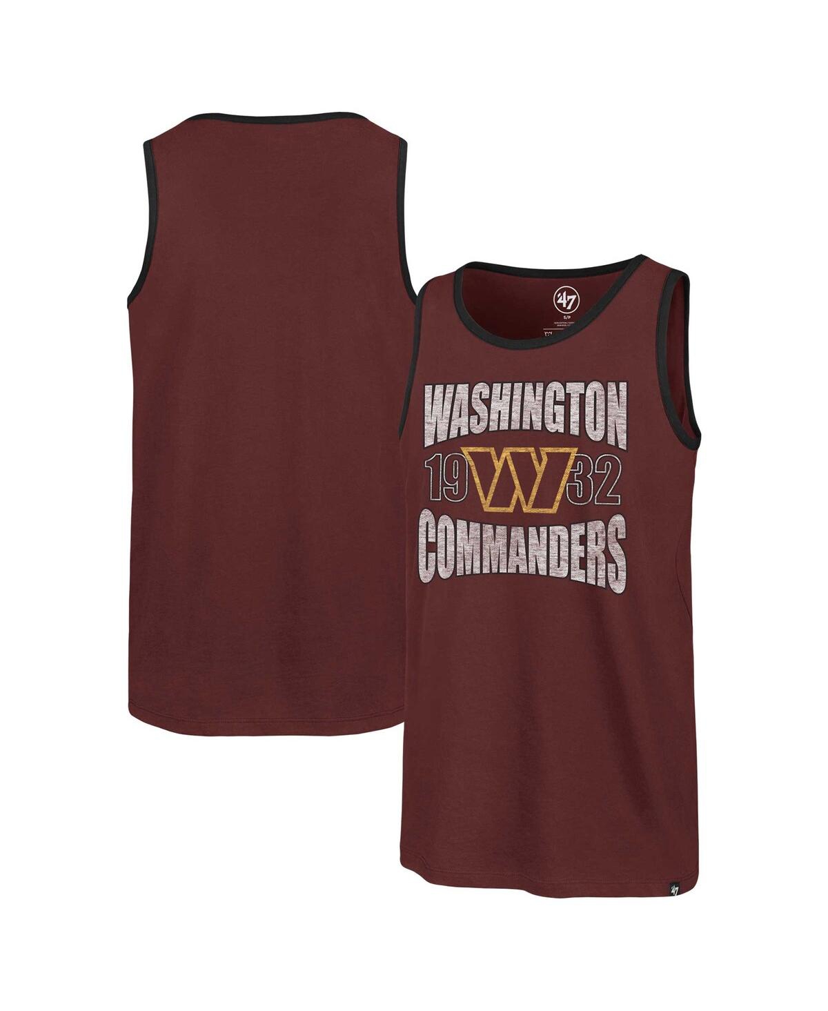 Men's Burgundy Washington Commanders Upload Franklin Tank Top - Burgundy
