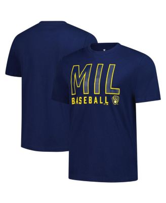 Fanatics - Men's&nbsp; Navy Milwaukee Brewers T-Shirt