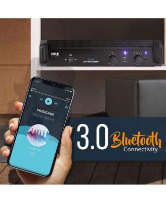 Bluetooth Pro Audio Power Amplifier - 2-Channel Rack Mount Bridgeable Sound Amplifier (1000 Watt