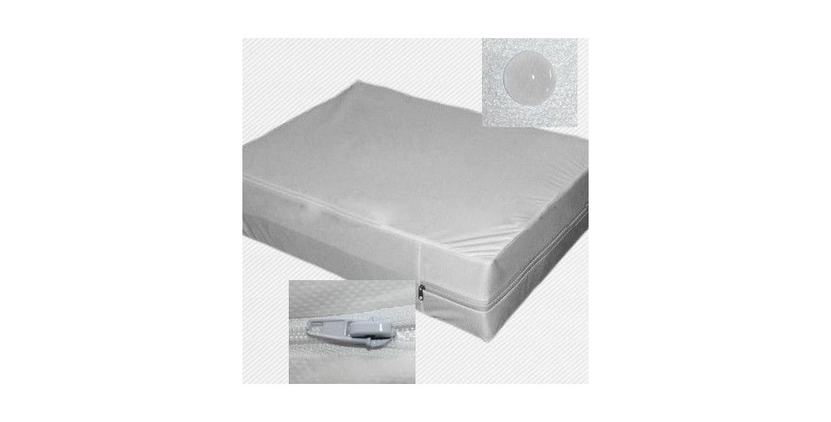 GoodGram Basics Disposable Lightweight Zippered Breathable Fabric Mattress Protector & Dust Mite Barrier For Hotels & Vacations