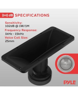 "4'' x 10'' Horn Tweeter Speaker - High-Quality Audio Component for Home & Car Audio Systems