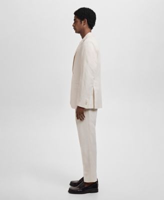 Men's Linen-Lyocell Slim-Fit Suit Blazer