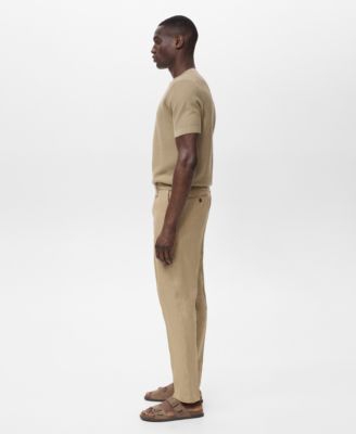 Men's Slim-Fit Linen Pants