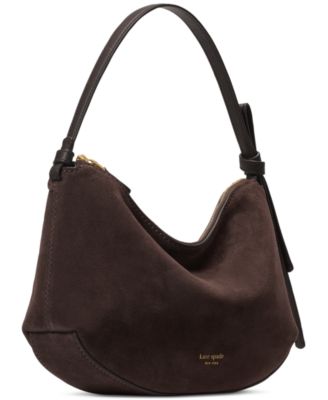 Loop Medium Suede Shoulder Bag