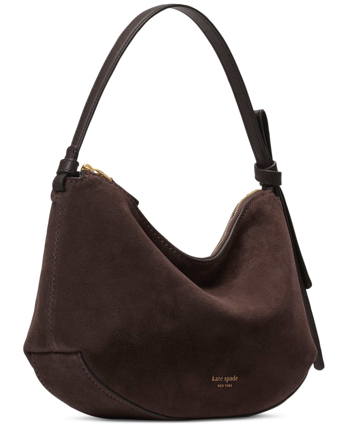 Kate Spade Loop Medium Suede Shoulder Bag