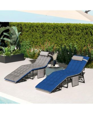Outdoor Lounge Chairs, Reclining Folding Chaise Lounge, /