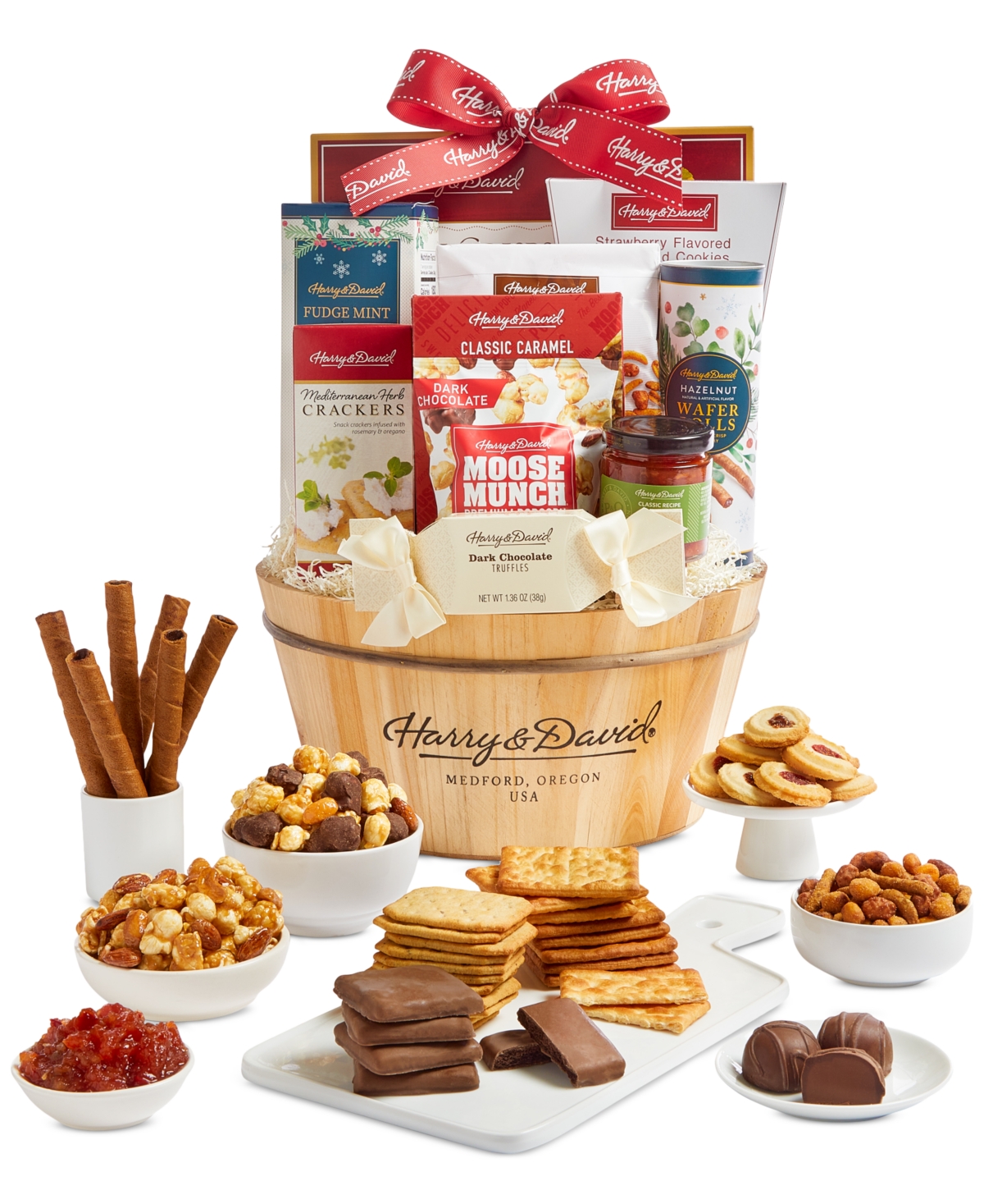 Harry & David Holiday Grand Gourmet Gift Basket, 10 Piece In Transparent