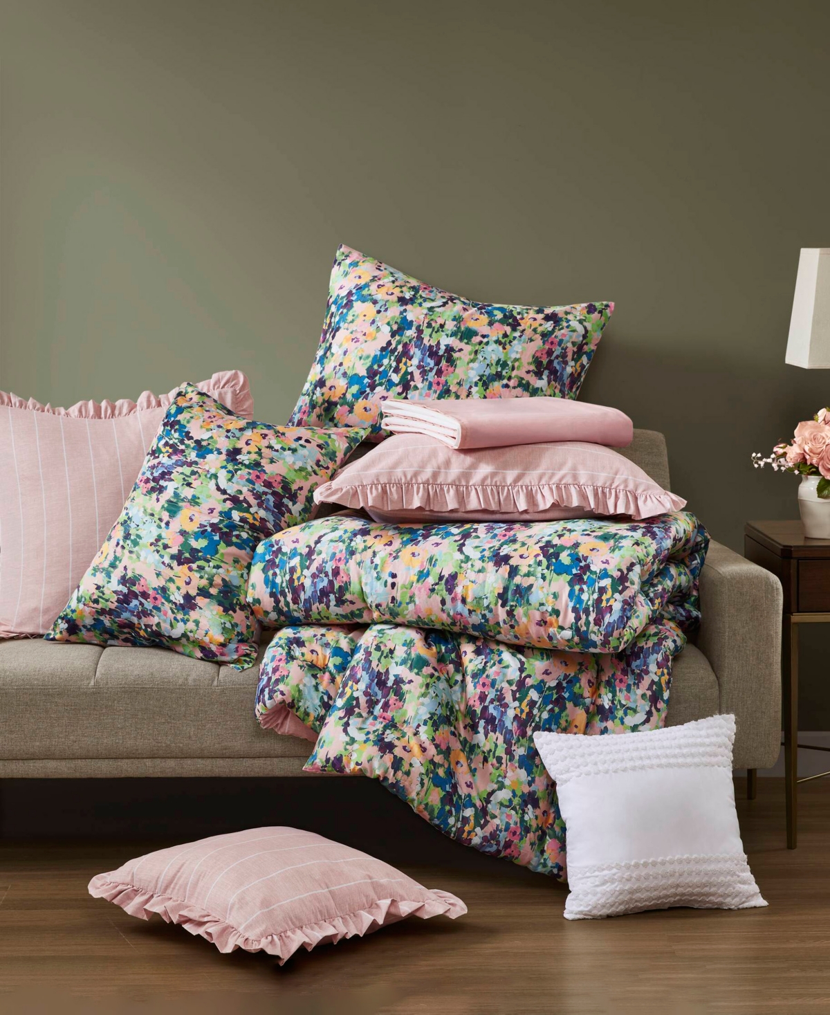 Madison Park Ophelia Floral 8-pc. Comforter Set, Queen In Multi