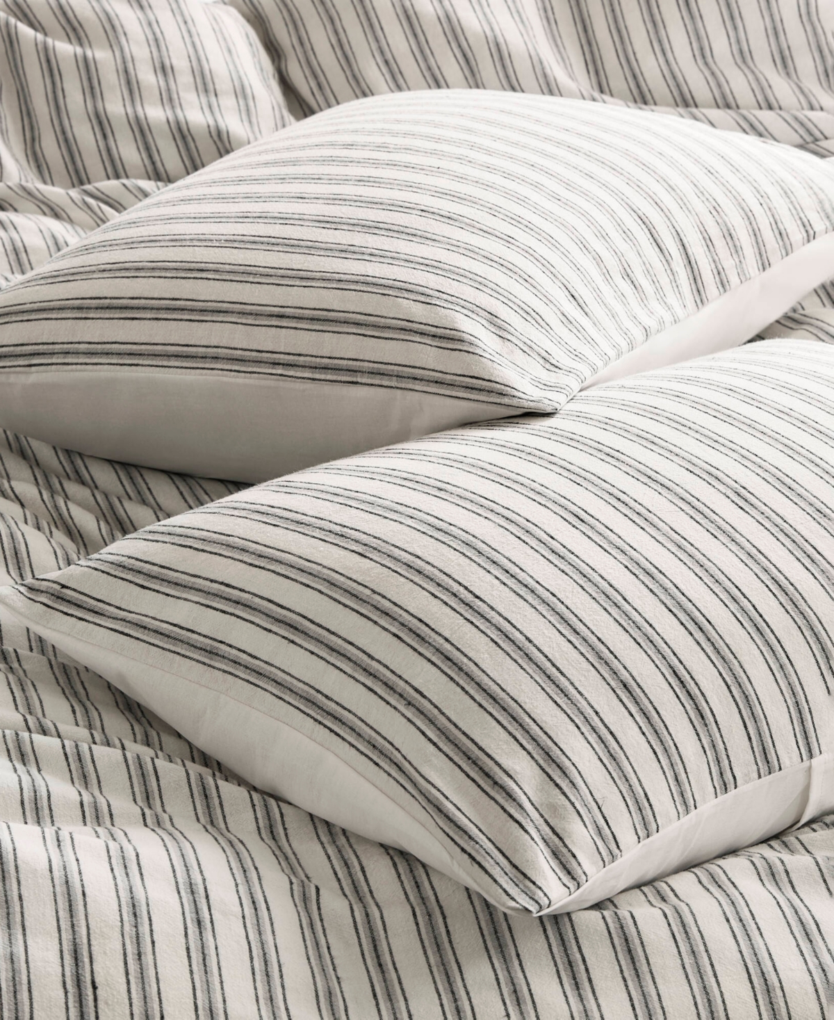 Madison Park Etta Striped 3-pc. Duvet Cover Set, King In Gray