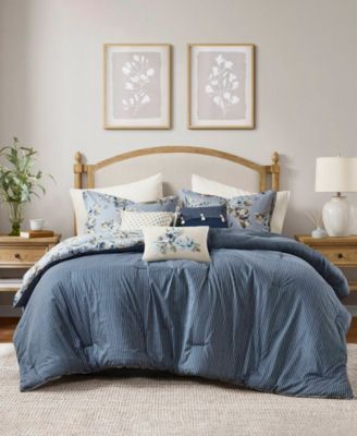 Salara Vintage Floral 7-Pc. Comforter Set, California King