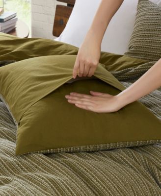 Lyon Waffle Washed 3-Pc. Comforter Set, Full/Queen