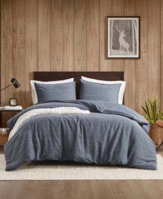 Woolrich Mckenzie Twill Washed Duvet Cover Sets In Gray