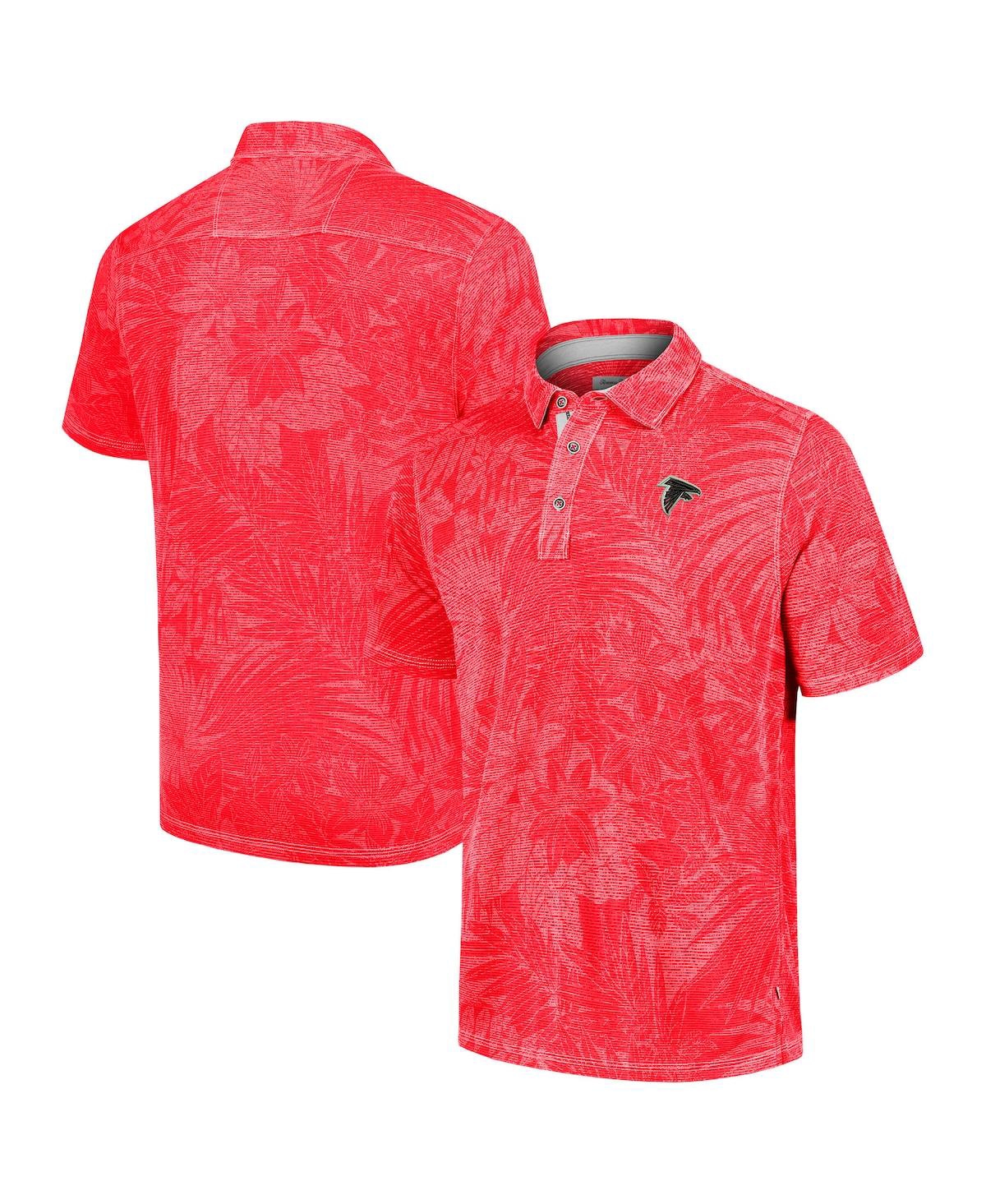 Men's Red Atlanta Falcons Sport Santiago Paradise Polo Shirt - Red