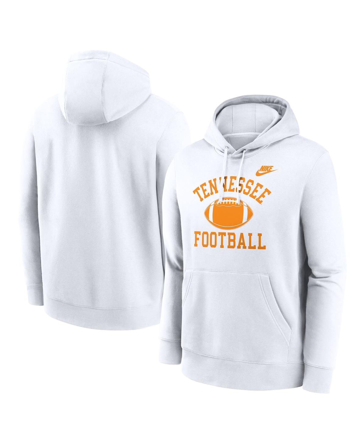 Men's White Tennessee Volunteers Legacy Football Icon Club Fleece Pullover Hoodie - White