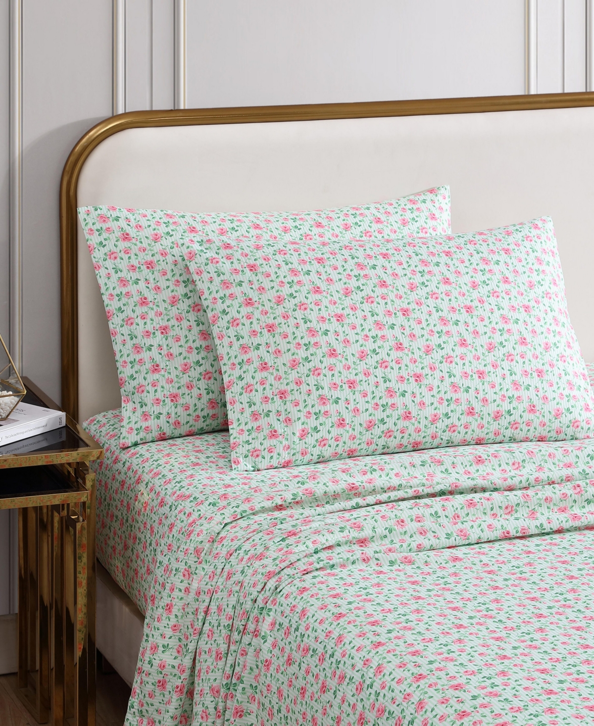 Betsey Johnson Silky Microfiber Printed 4-pc. Sheet Set, Full