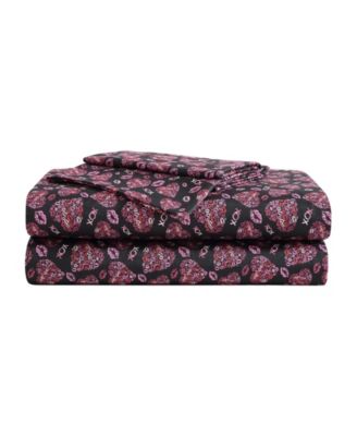 Silky Microfiber Printed 3-Pc. Sheet Set, Twin XL