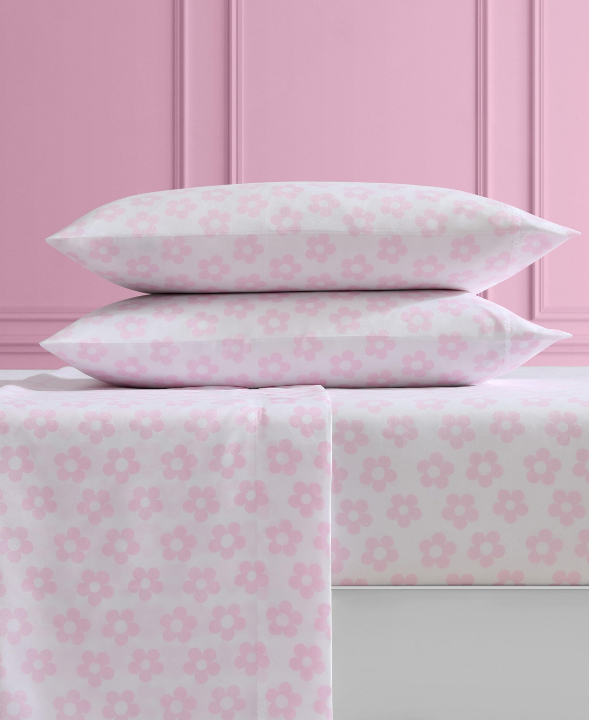 Betsey Johnson Silky Microfiber Printed 4-pc. Sheet Set, King