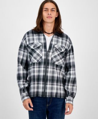 Sun + Stone - Men's Fisk Long-Sleeve Cotton Overshirt