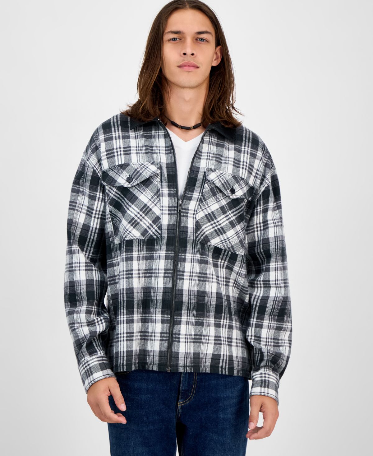 Мужская хлопковая верхняя рубашка Fisk с длинным рукавом, эксклюзивная модель Macy's