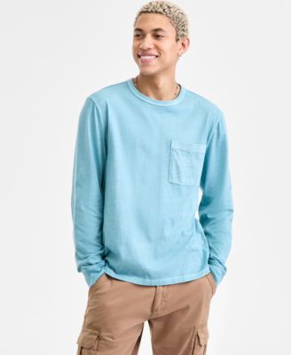 Men's Long-Sleeve Cotton T-Shirt, Macy's Exclusive  