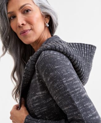 Women's Hooded Open-Front Cardigan, Macy's Exclusive