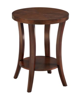 18" Wood Charleston Round End Table