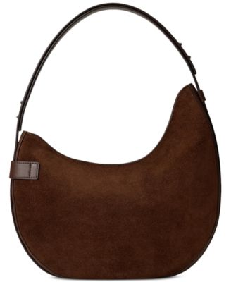 Suede Large Tasha Shoulder Bag
