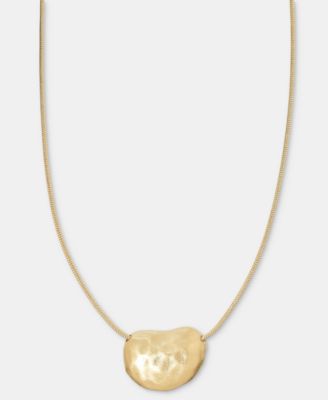 Style & Co - Sculptural Nugget Pendant Necklace, 32" + 3" extender