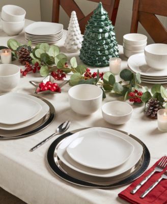 Soft Square 32 Pc. Dinnerware Set, Service for 8, Exclusively at Macy's