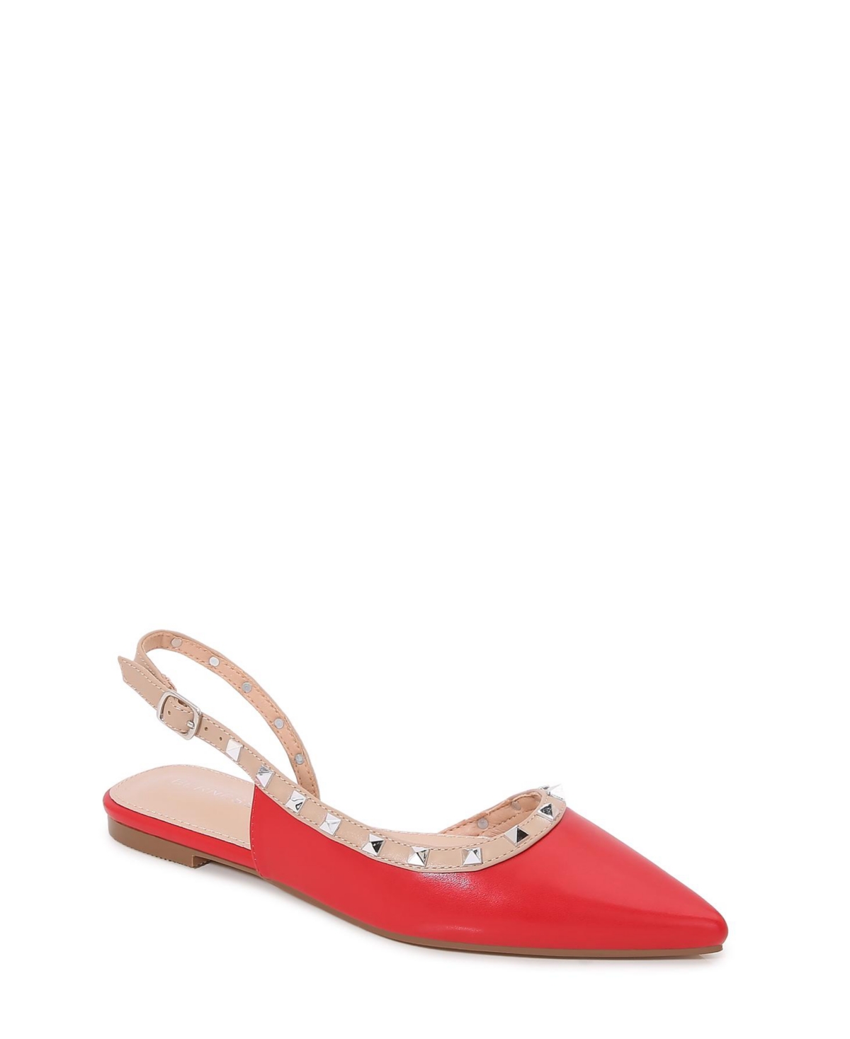 OdinaPyramid Stud Flats - Red