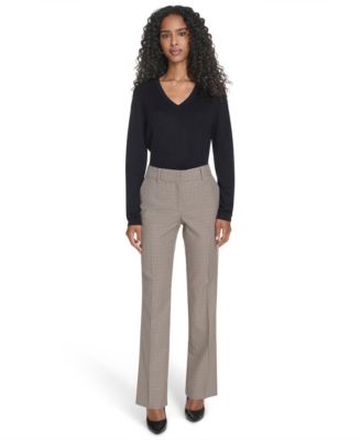 Women's Houndstooth Bootcut Trousers