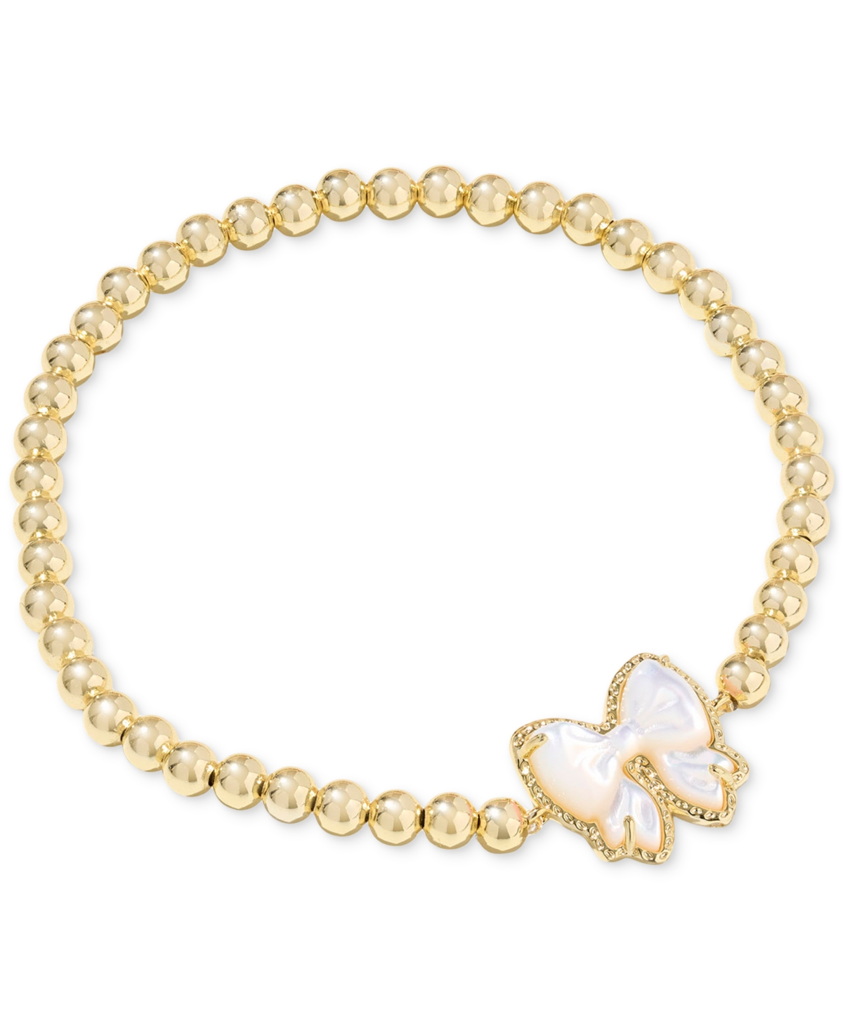 Kendra Scott Haley Bow Stretch Bracelet In Gold