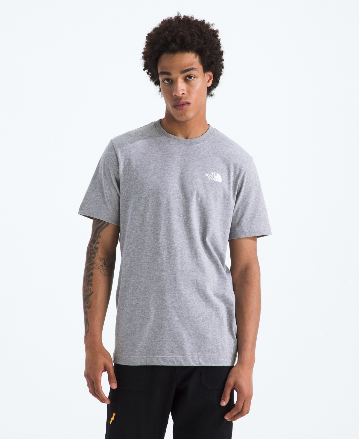 The North Face Men's Evolution Regenerative Ink Box Short Sleeve Graphic T-shirt In Gray