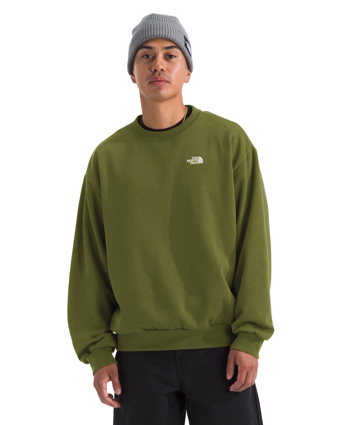 The North Face Oversize Evolution Simple Dome Crewneck Sweatshirt In Green