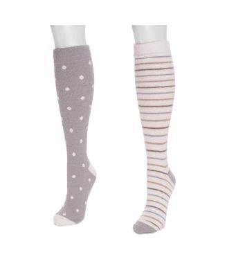 Women's 2 Pack Tall Compression Cozy Sock